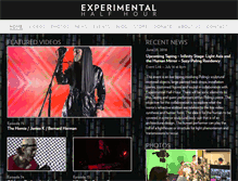 Tablet Screenshot of experimentalhalfhour.com